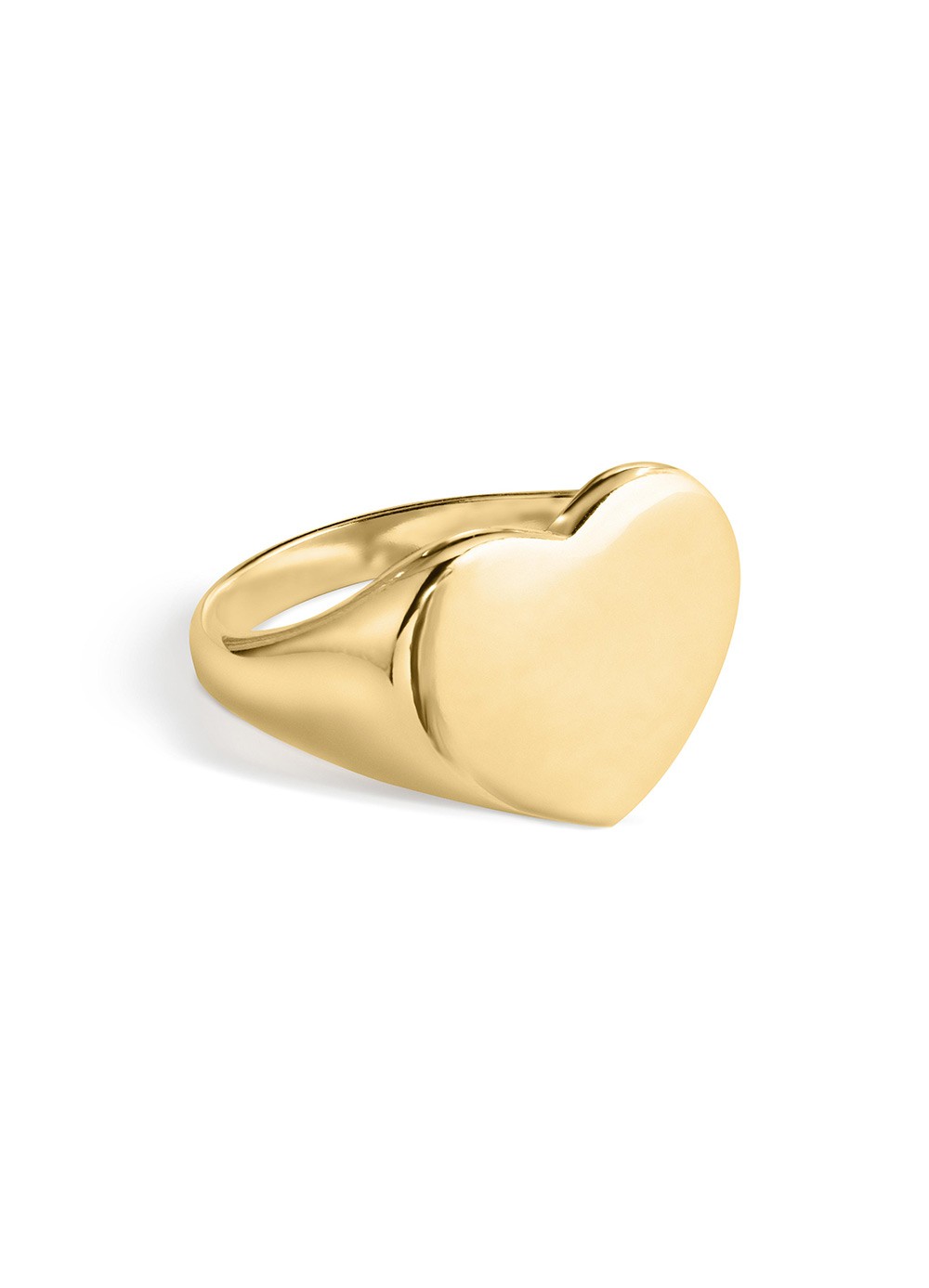 Engravable Heart Signet Ring