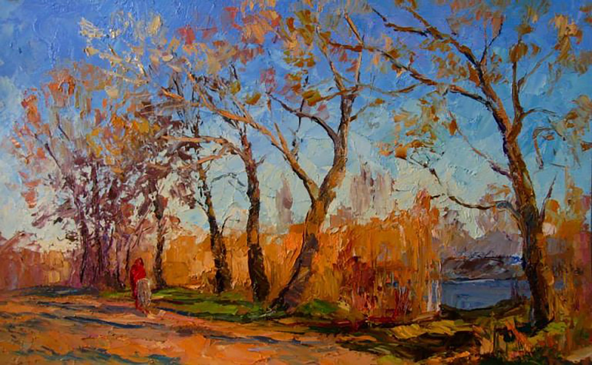 Oil painting On a walk /  Serdyuk Boris Petrovich nSerb23