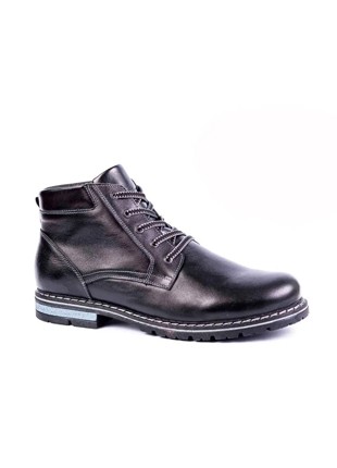 Winter men's boots made of genuine leather, large size. Berg 3