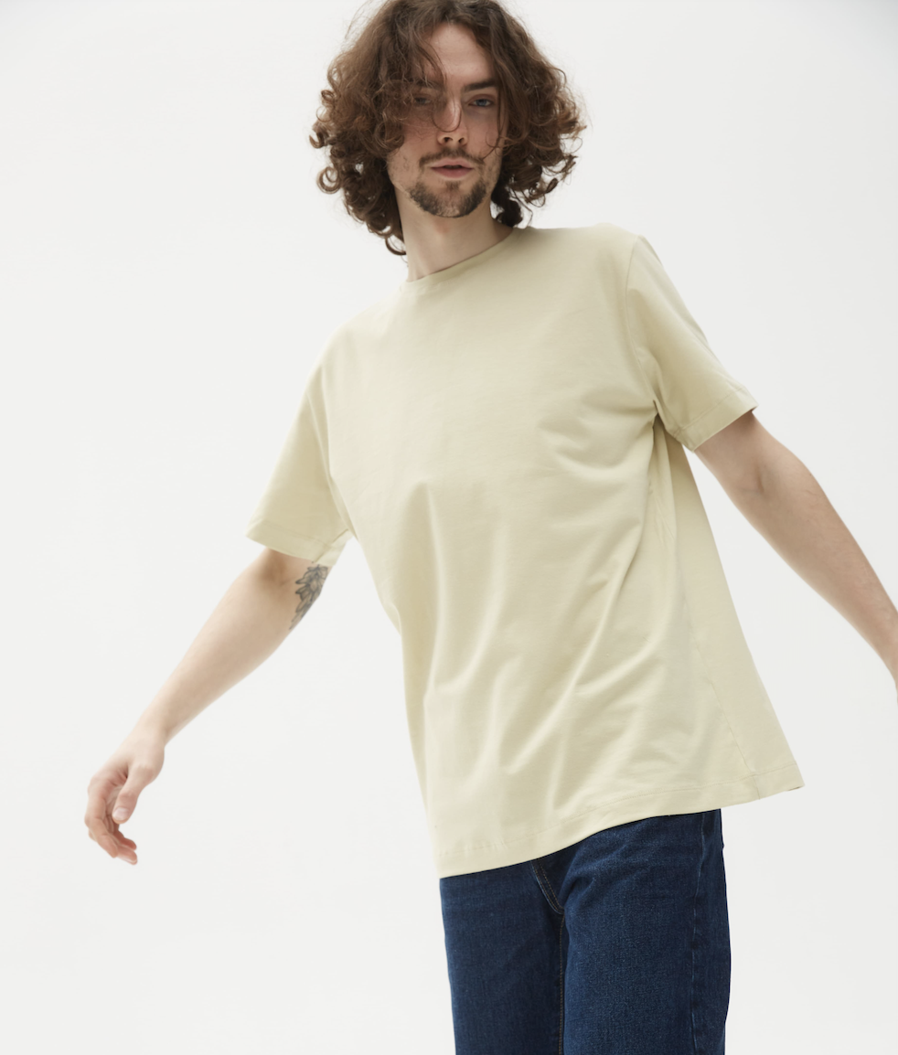 LIME BASIC MAN T-SHIRT| COTTON 190 GSM | Relaxed-fit & Regular-fit classic t-shirt
