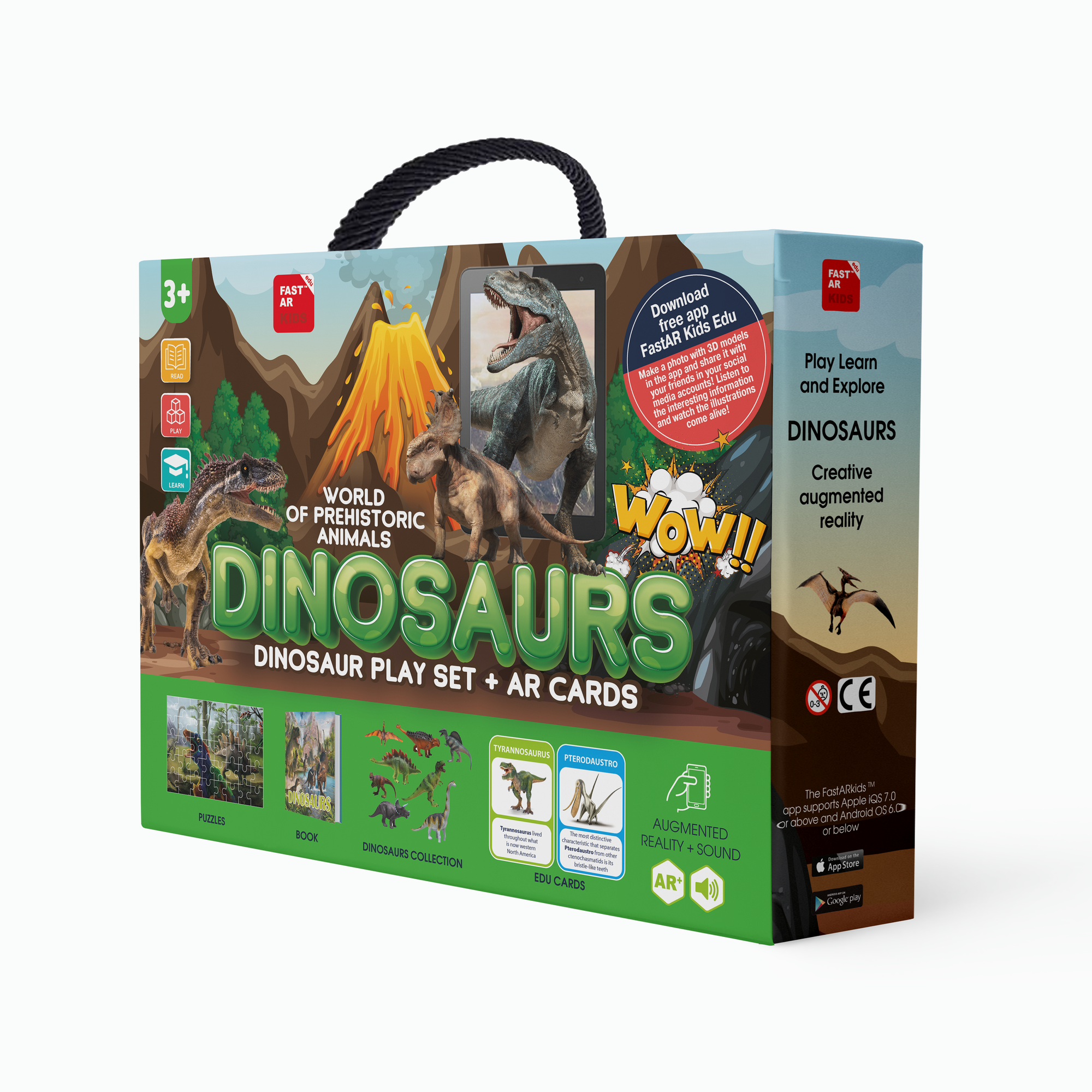 SET DINOSAURS with augmented reality