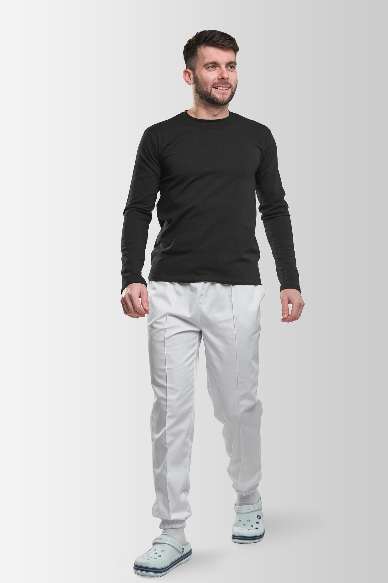 Men's Long-Sleeve T-Shirt Vsetex Black