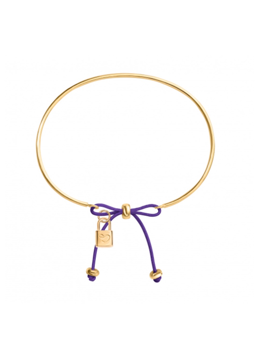 Cuff Bracelet «Meridian» with a «Lock» charm