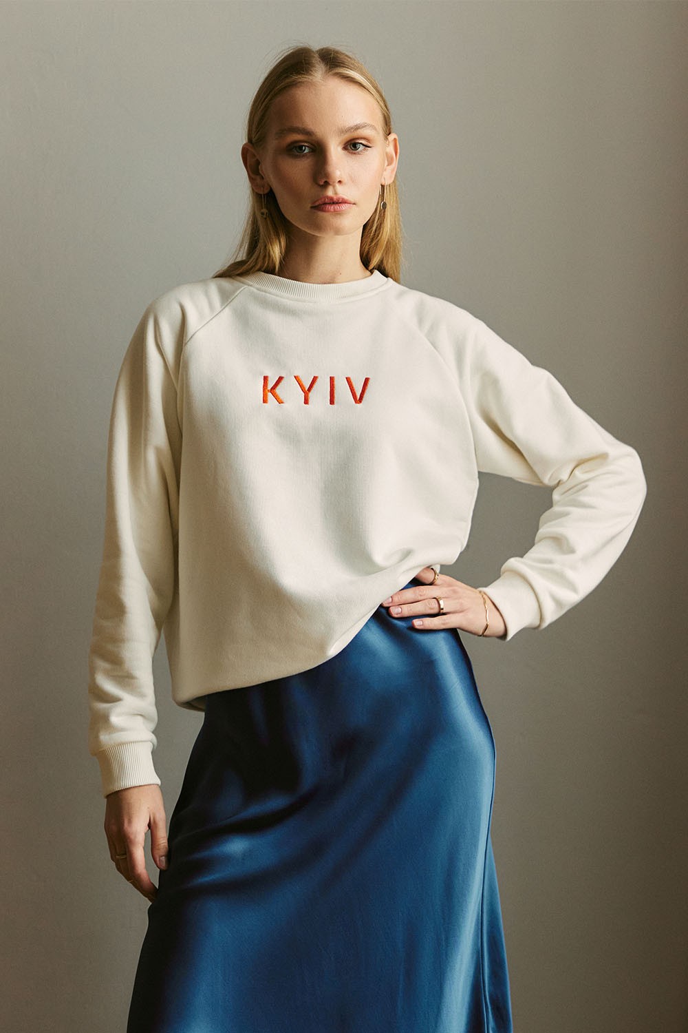 Embroidered sweatshirt 'KYIV'