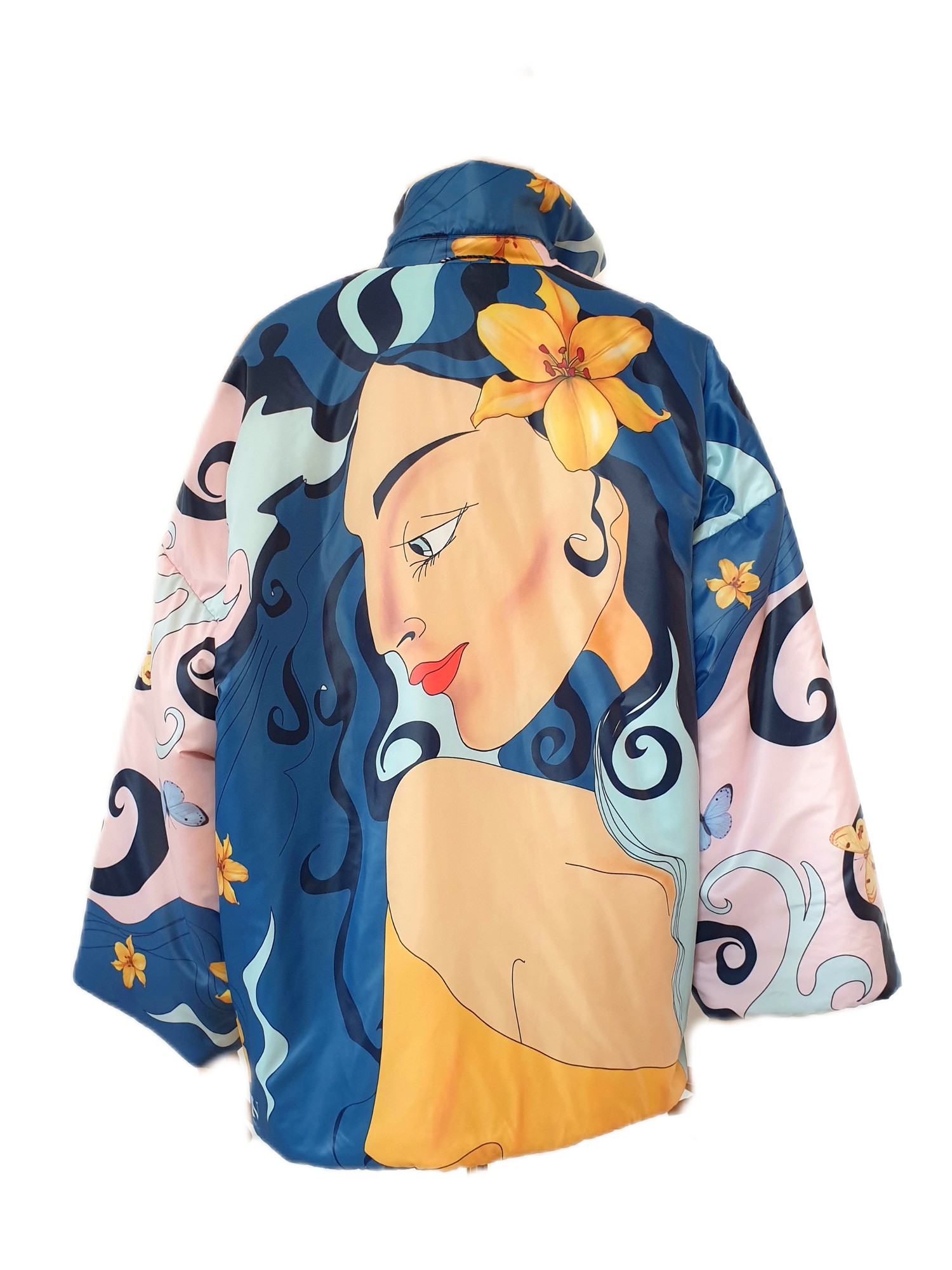 Reversible jacket "Girl with hair" Y E V A
