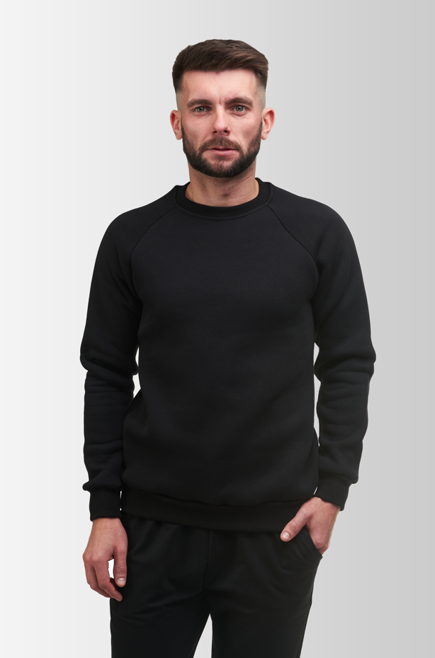 Men`s sweatshirt Warm Vsetex Black