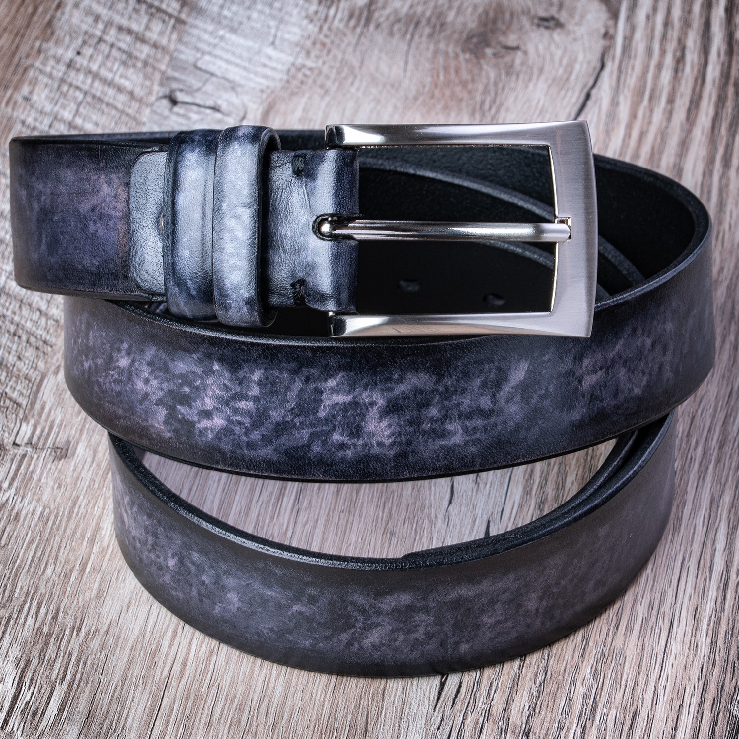 Gradient Two Calf leather Belt | Grey