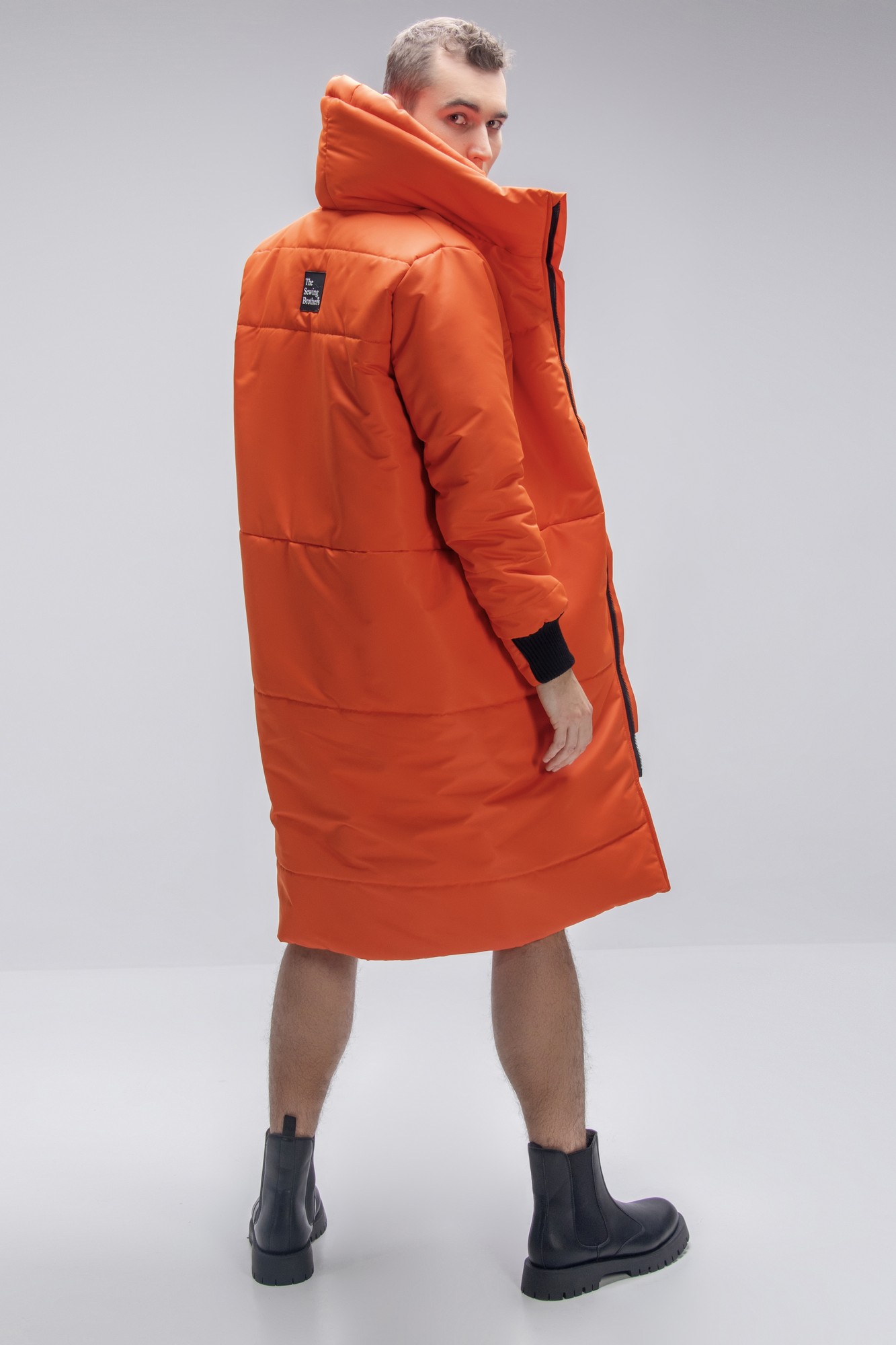 long down jacket Winter guard orange
