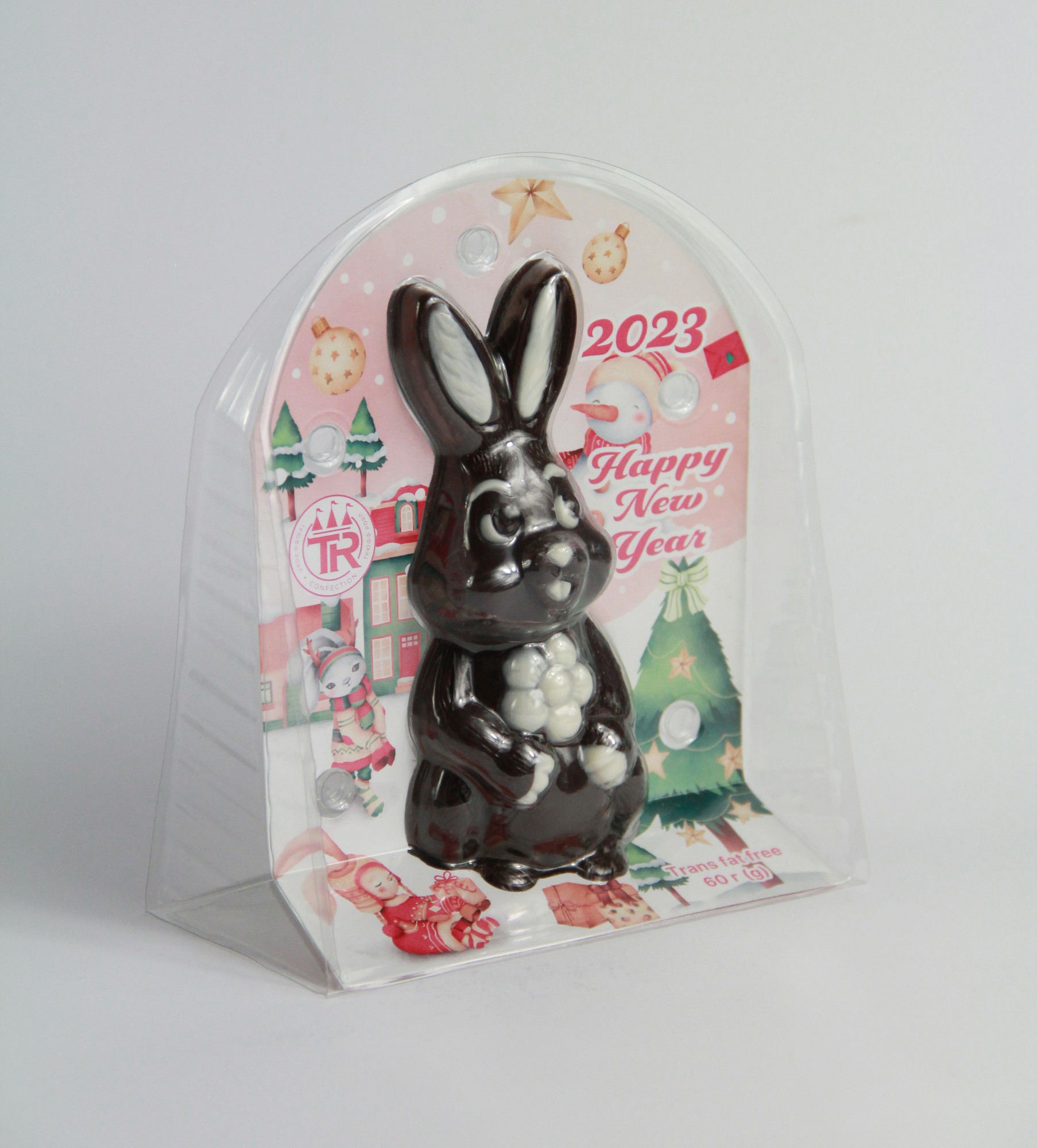 Sweet figurine "Bunny with a flower" - 60g (8pcs)