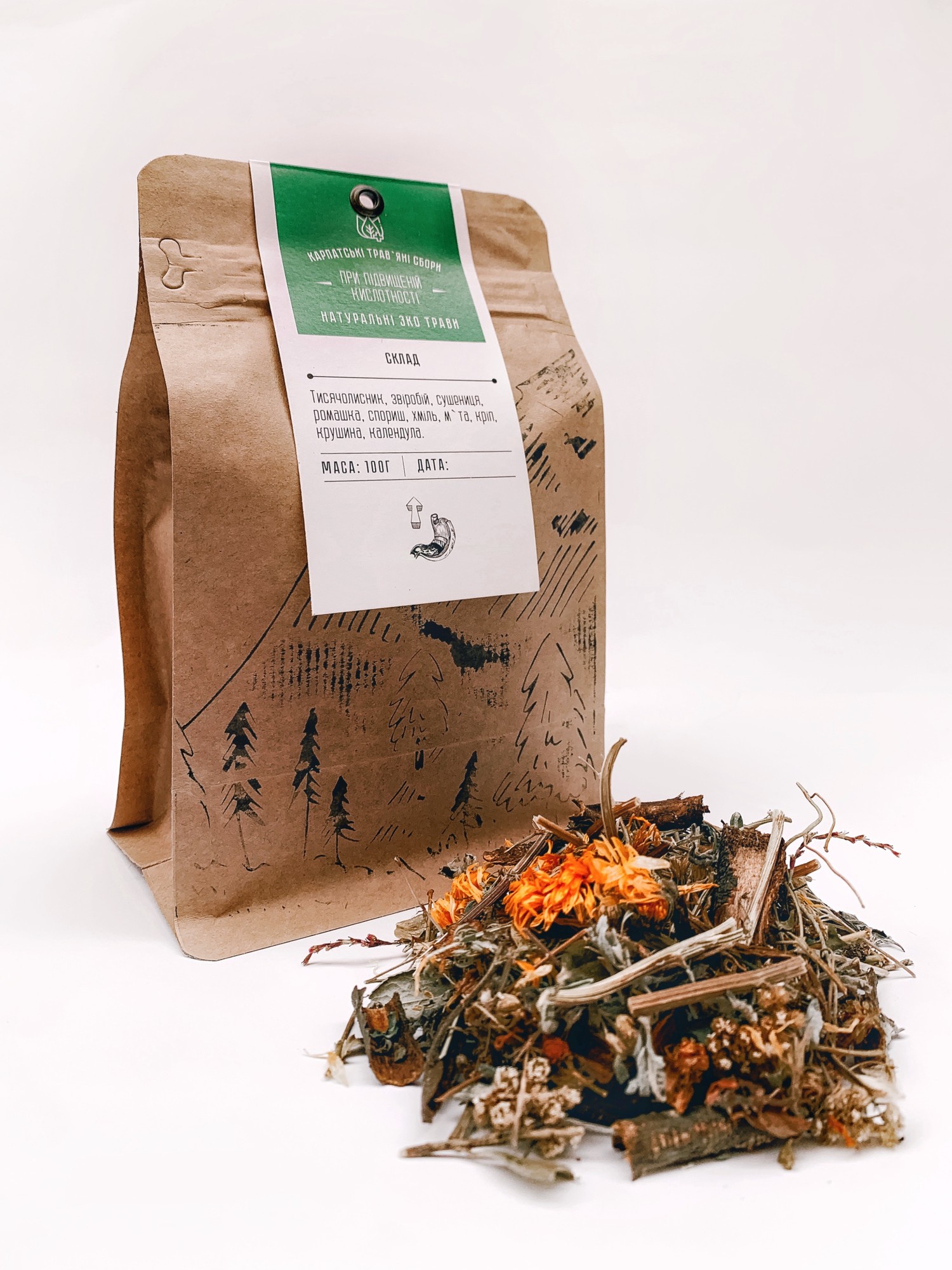 Herbal collection for high acidity herbal tea phytotea 20647 from