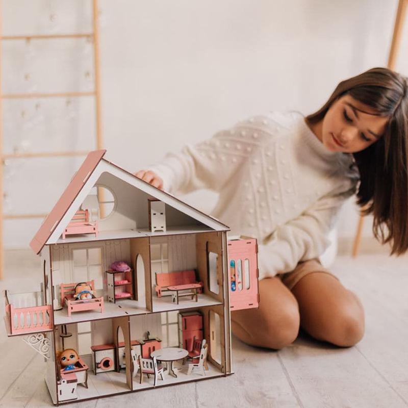 Handcrafted Wooden Doll House — Sallie Plumley Studio- Custom Woodworker  and Furniture Maker in Richmond, Virginia