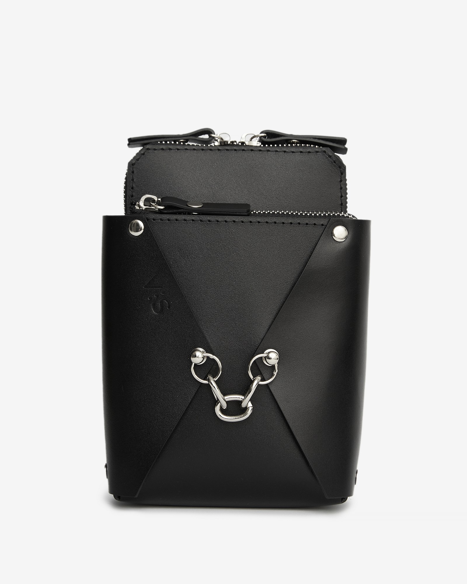 Talia leather bag black color