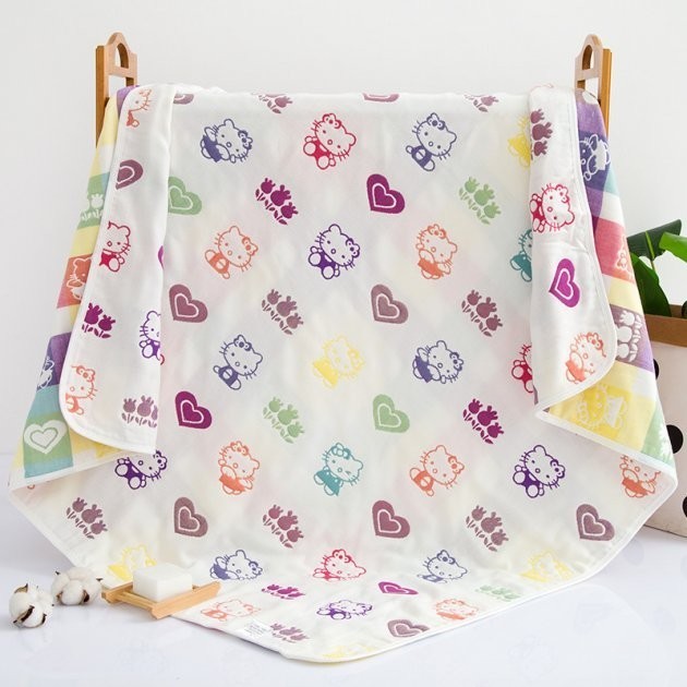 Blanket-bedspread 160x220 cm Iev-Style A17 6-layer muslin "Keti" (2706295)
