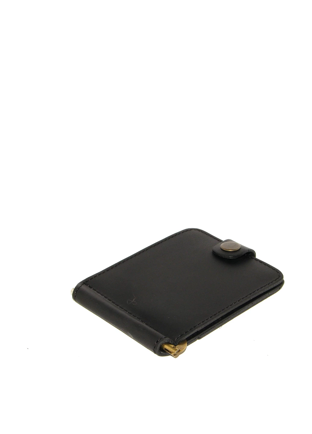 Money clip DNK Leather with small pocket black
