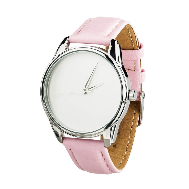 Ziz clock minimalism (pink, silver)