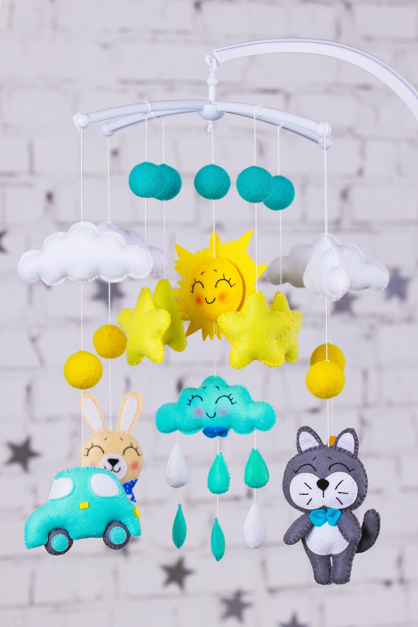 Baby mobile "Sunny day"