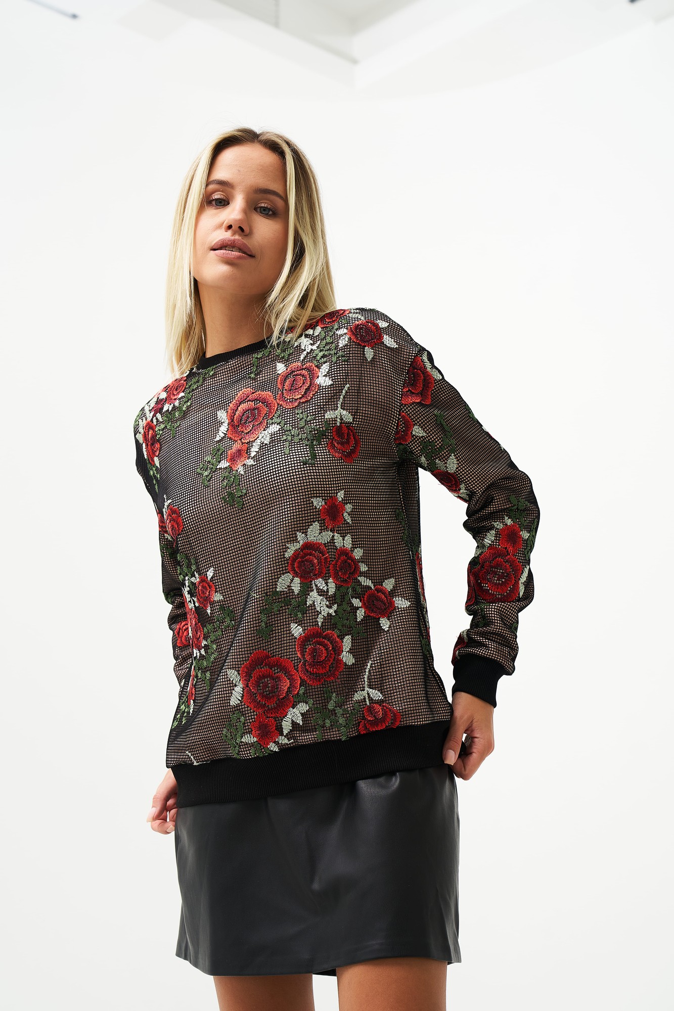 sweatshirt with embroidery