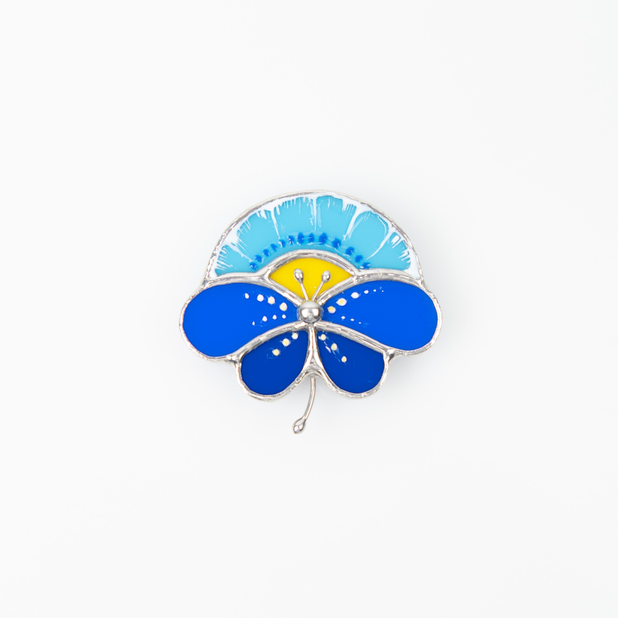 Petrykivka flower pin