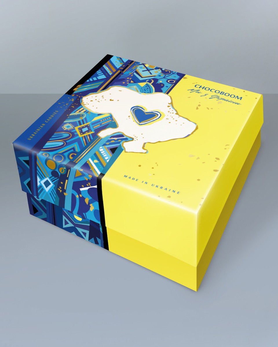 "We are from Ukraine" Chocoboom candies, a carton of 6 boxes