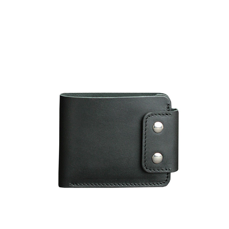 Men's leather wallet Zeus 9.0 black (BN-PM-9-g)