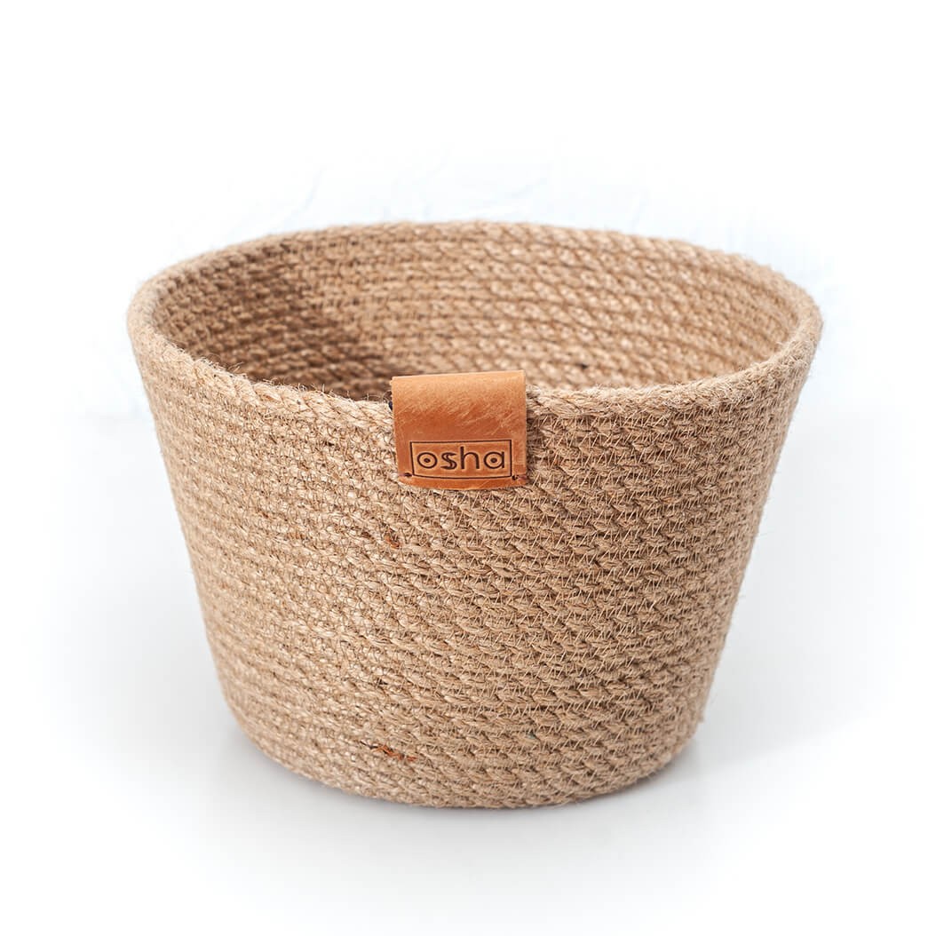 Basket flowerpot, jute