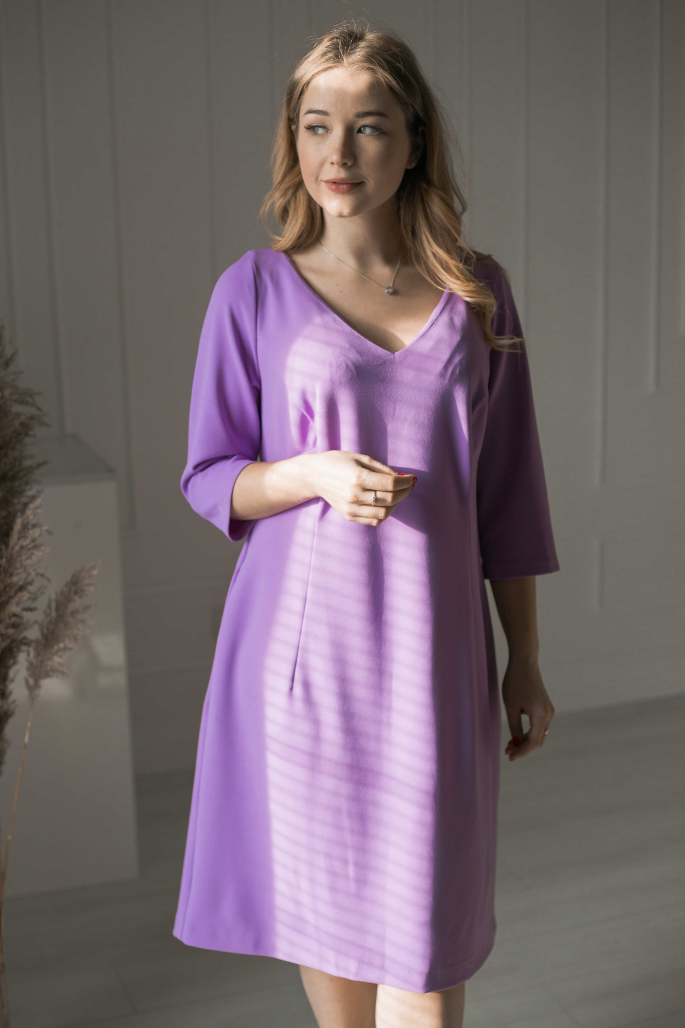 Stylish violet dress Verezhik House