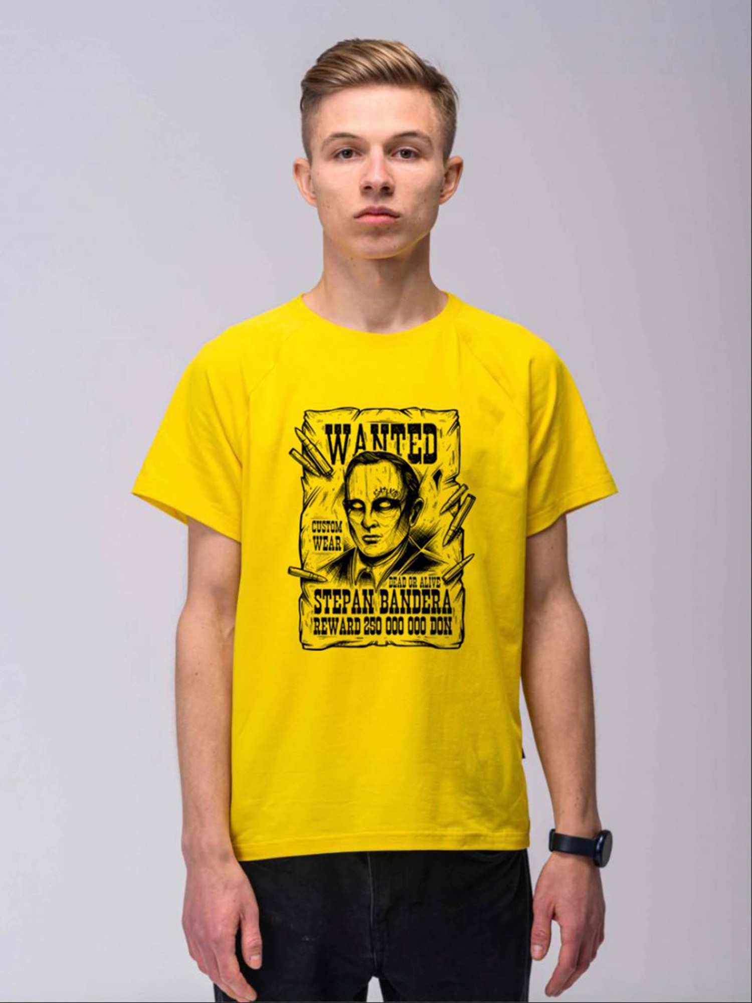 T-shirt yellow Bandera Custom Wear
