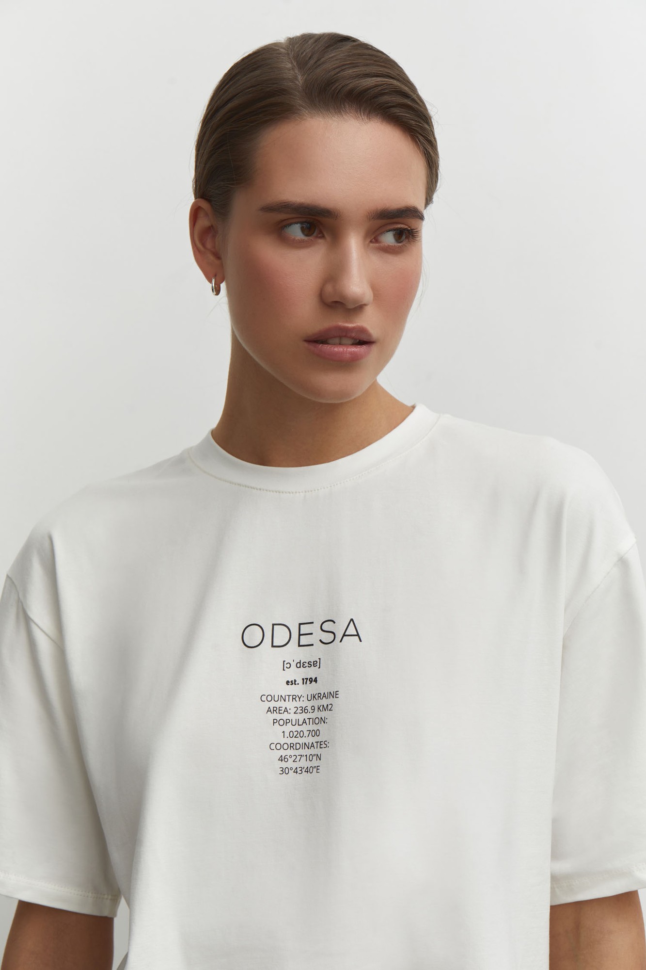 T-shirt with Odesa print in milk