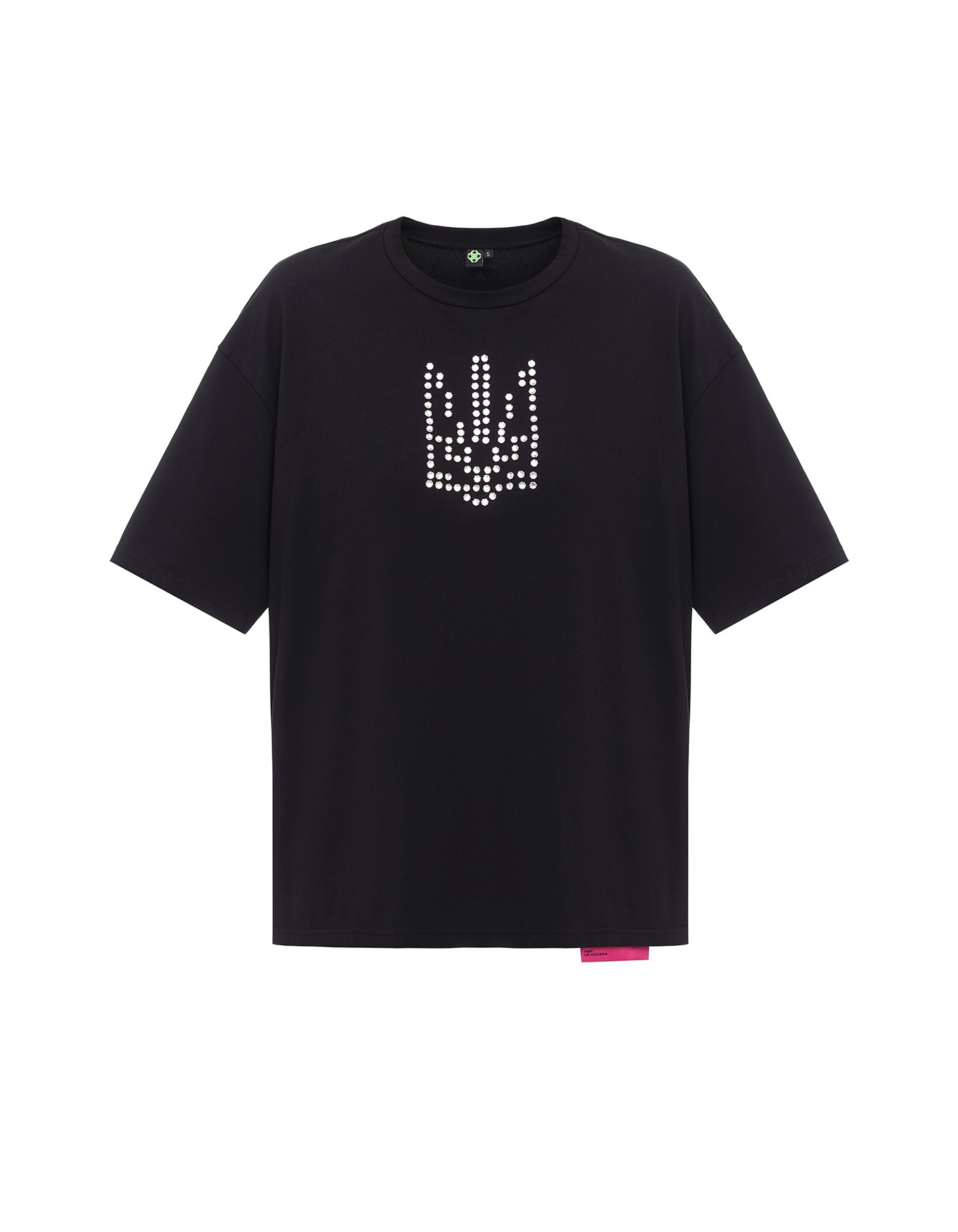 Tryzub t-shirt with crystals