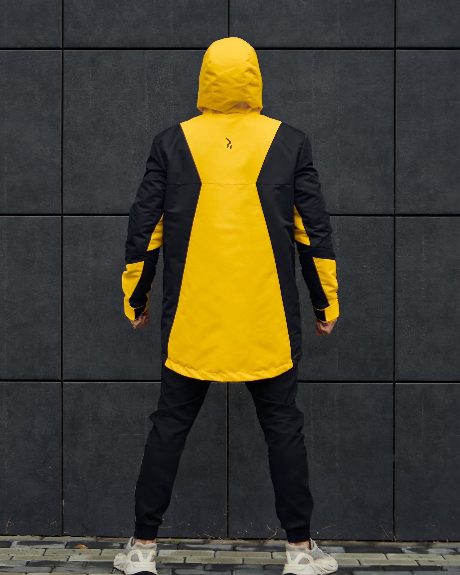 Demi-season men's jacket ogonpushka horn black and yellow - 24415 from  OGONPUSHKA with donate to u24