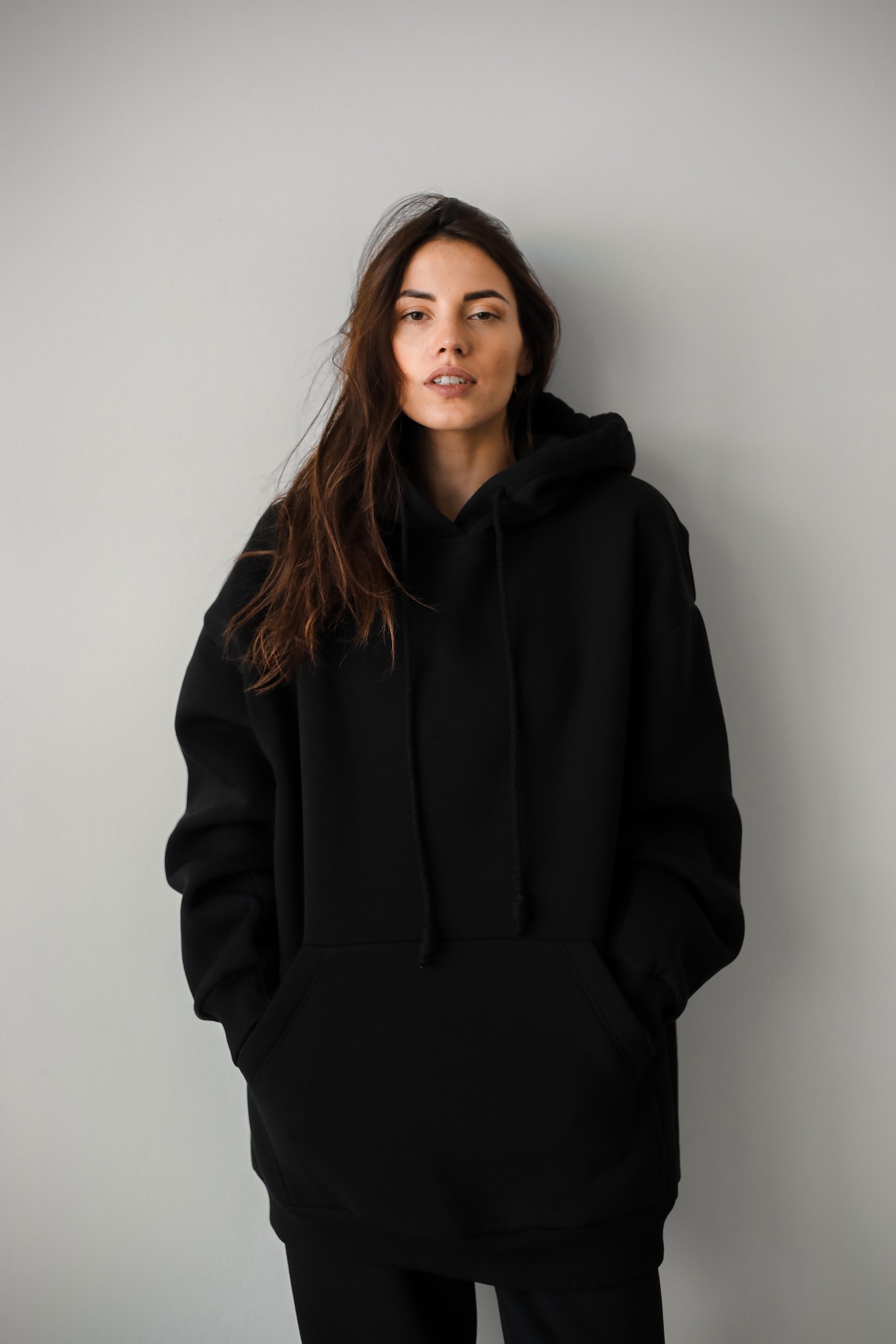 Oversize hoodie - black - 24474 from STL KATIN with donate to u24