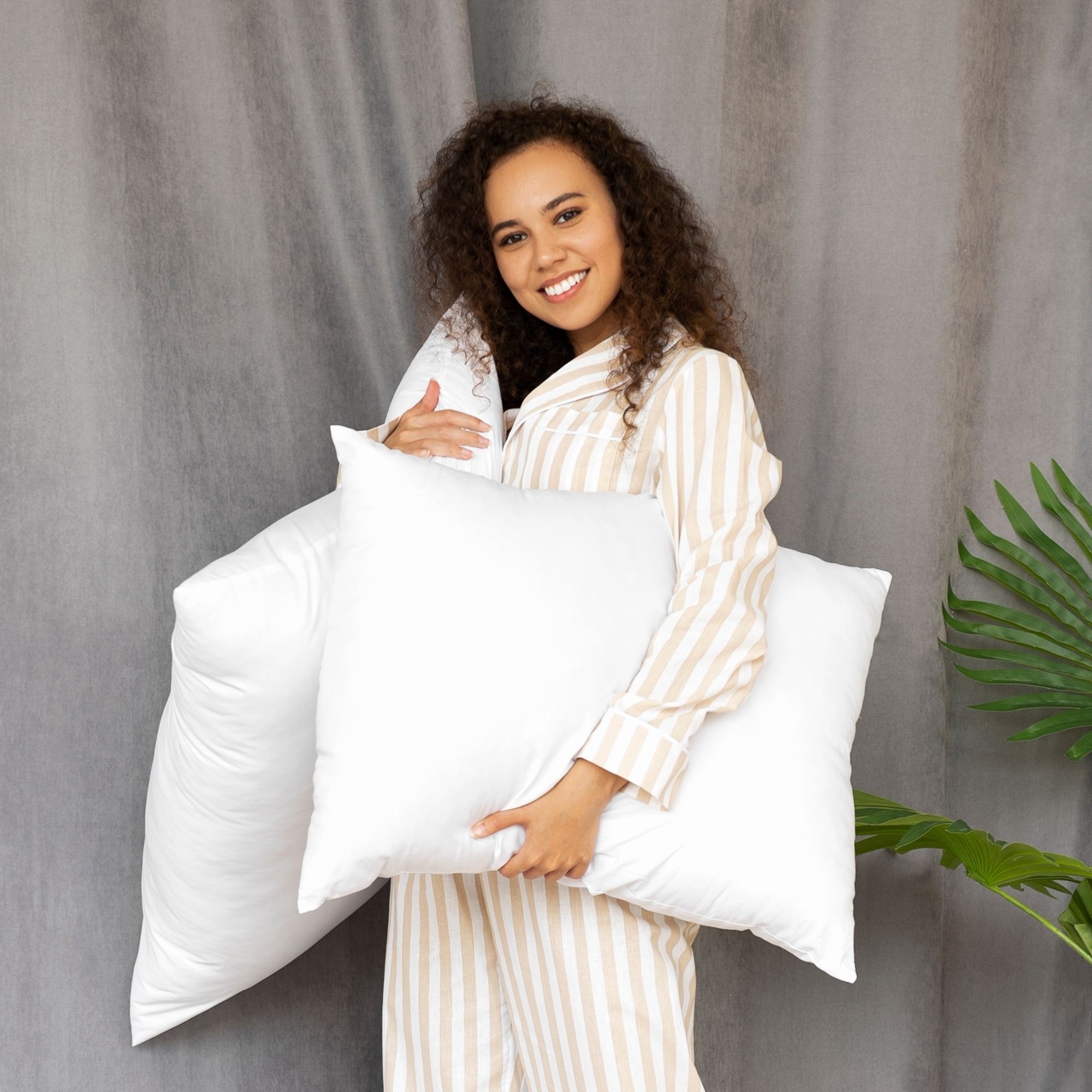 Set of pillows Promotional TM IDEIA Comfort Classic 50x70 cm, 2 pcs white
