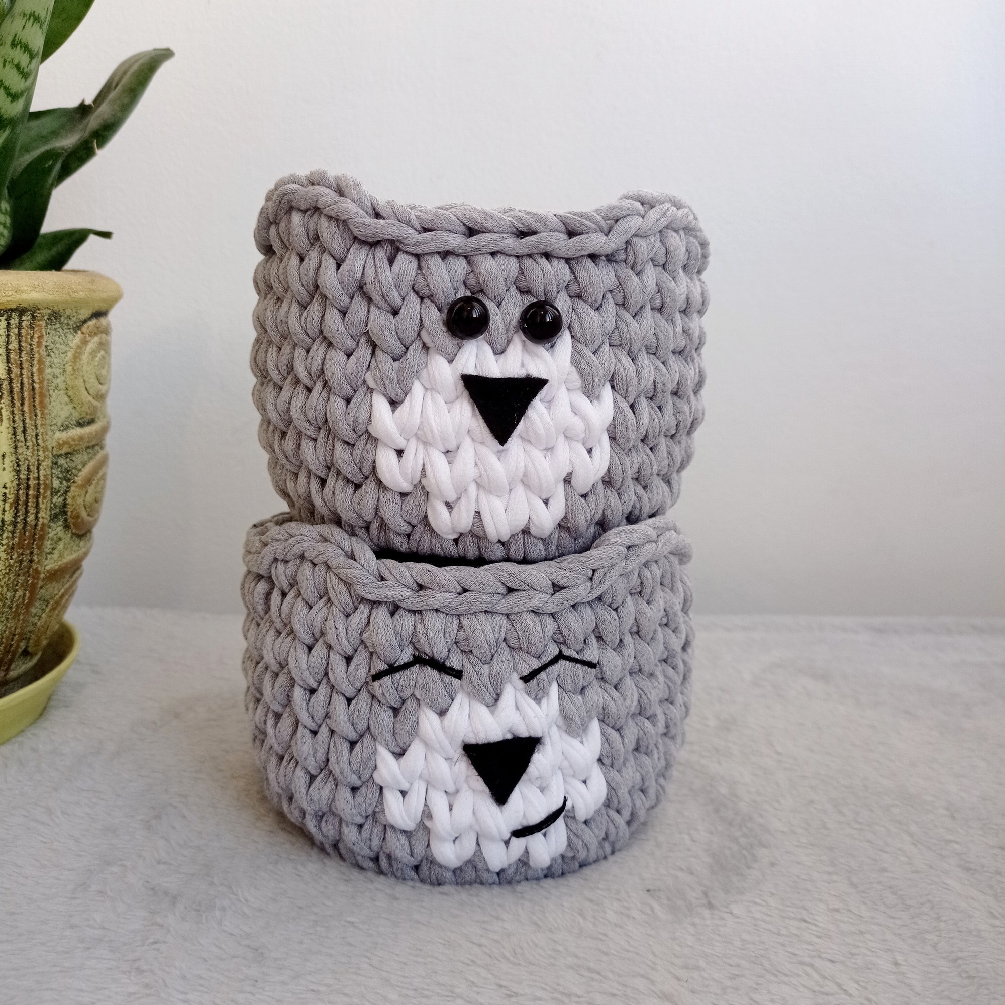 Set of baskets "Bear", 2 pcs