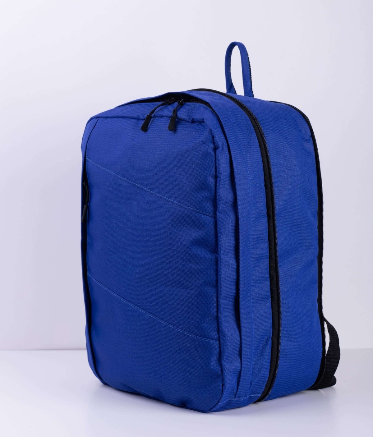 TRVLbag blue transformer | hand luggage | backpack 40x30x10 - 40x30x20