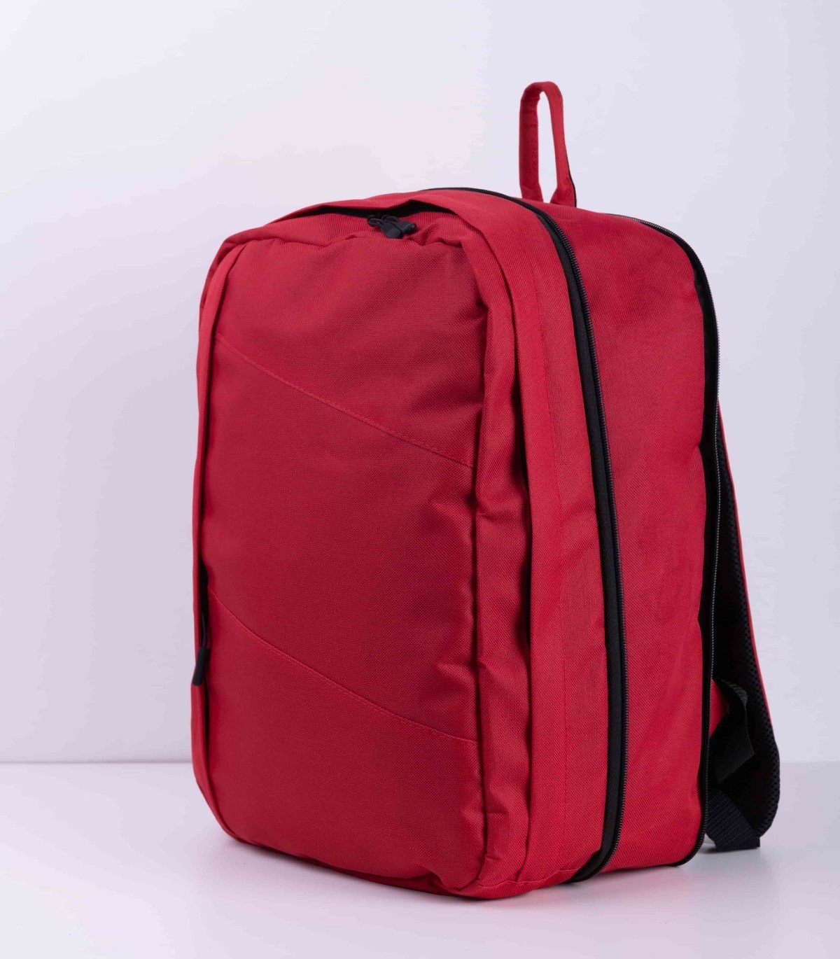 TRVLbag red transformer | hand luggage | backpack 40x30x10 - 40x30x20
