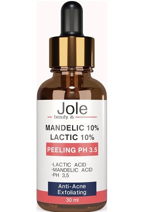 Jole Mandelic 10% + Lactic 10% Peel pH 3.5, 1oz/ 30ml