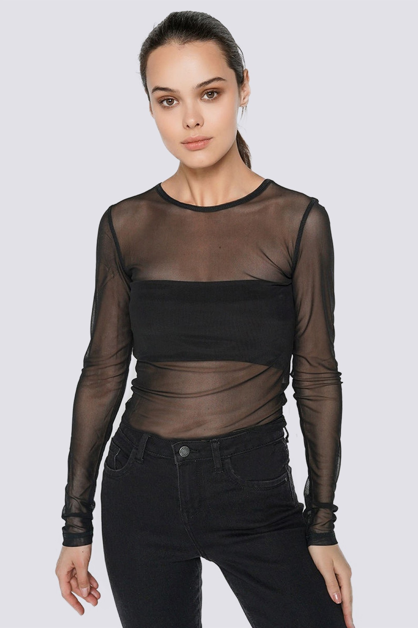 Long sleeve mesh - 25350 from EGOStyle design with donate to u24