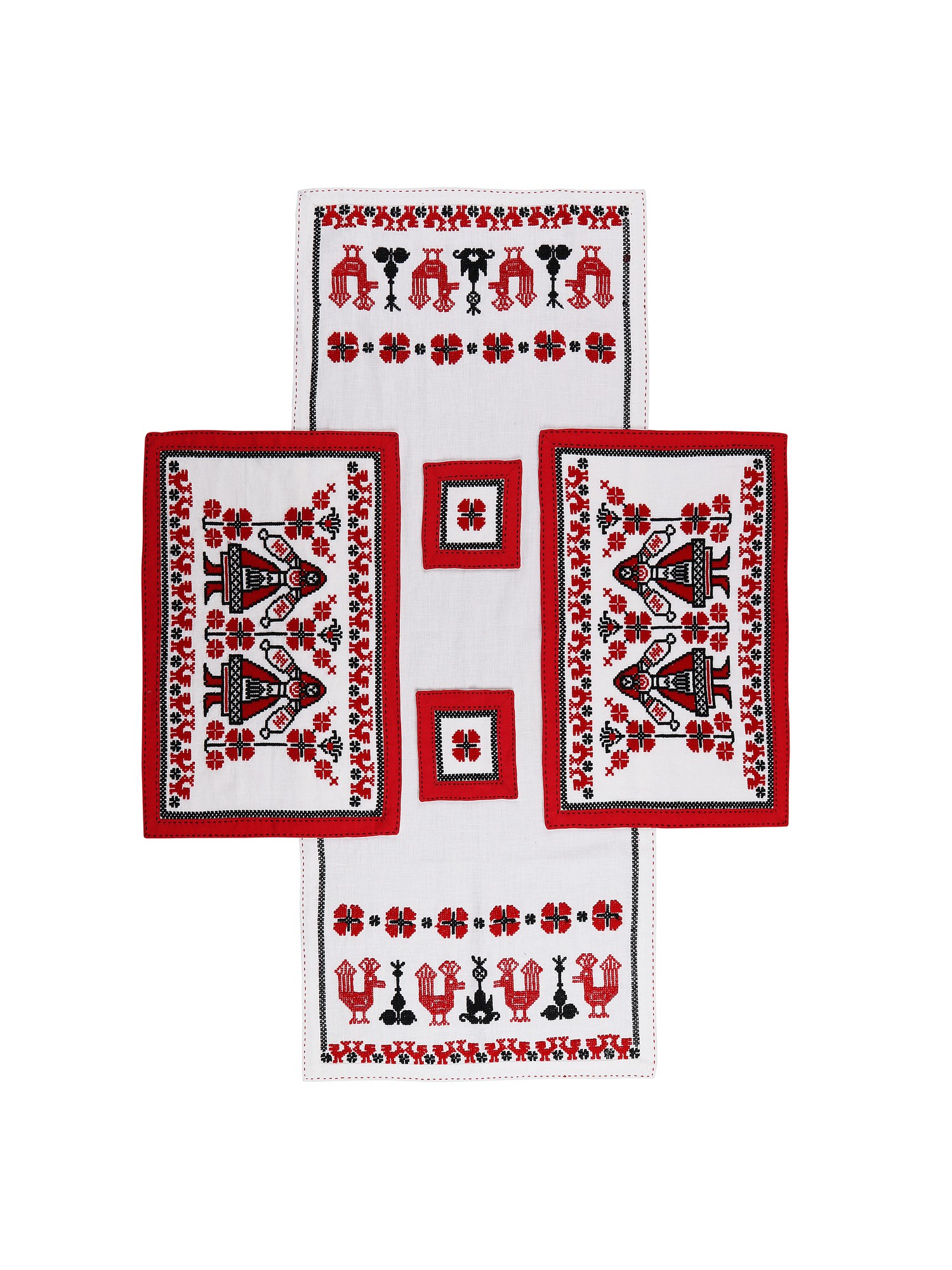 Embroidered table set ETHNO