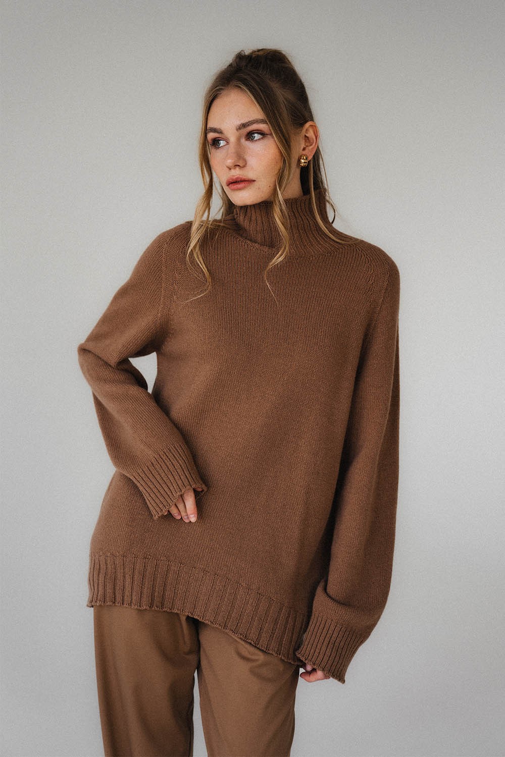 Marta merino wool sweater with cashmere