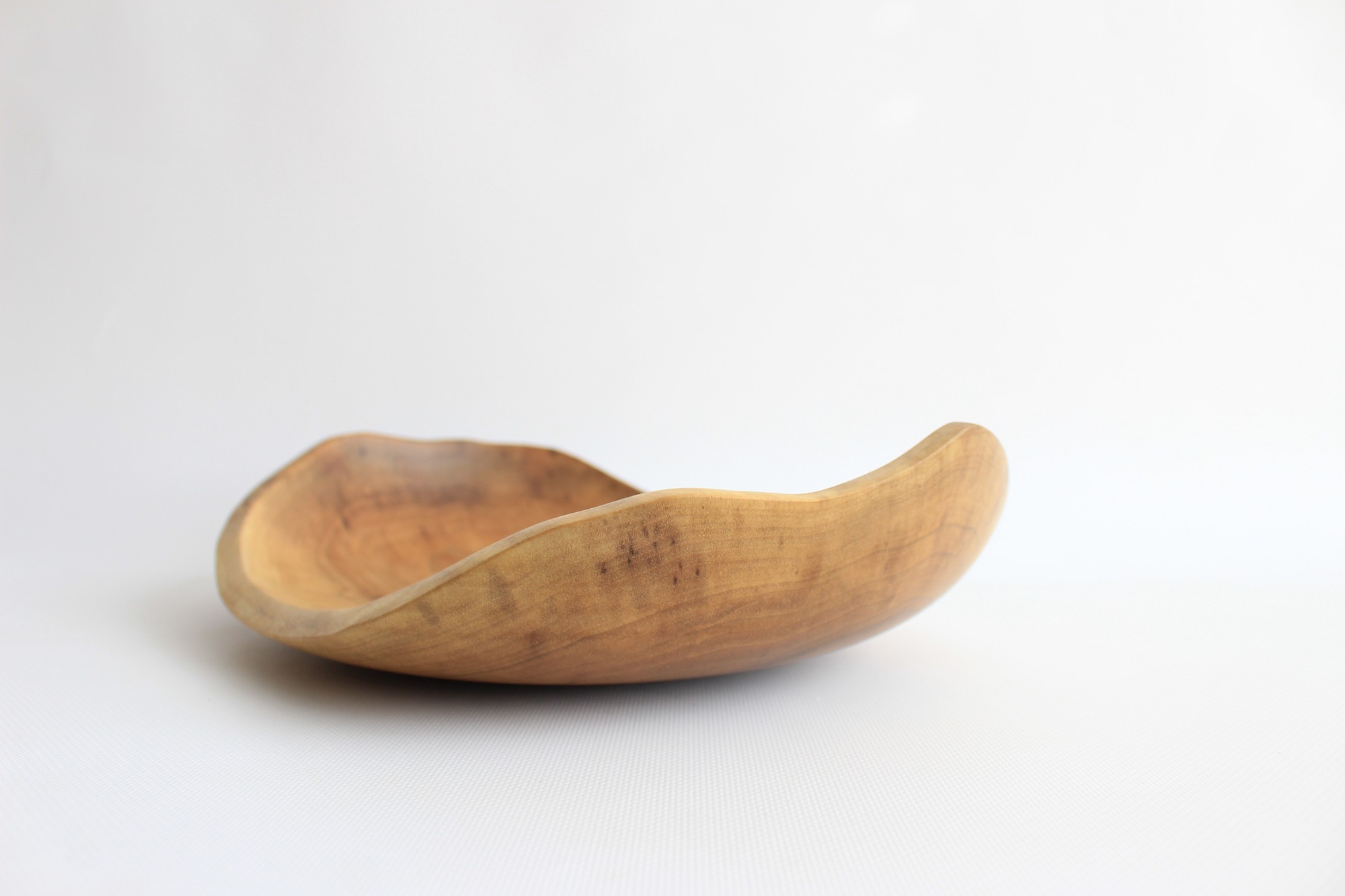 Handmade fruit bowl, serving dinnerware, wooden decorative plate, rustic centerpiece bowl