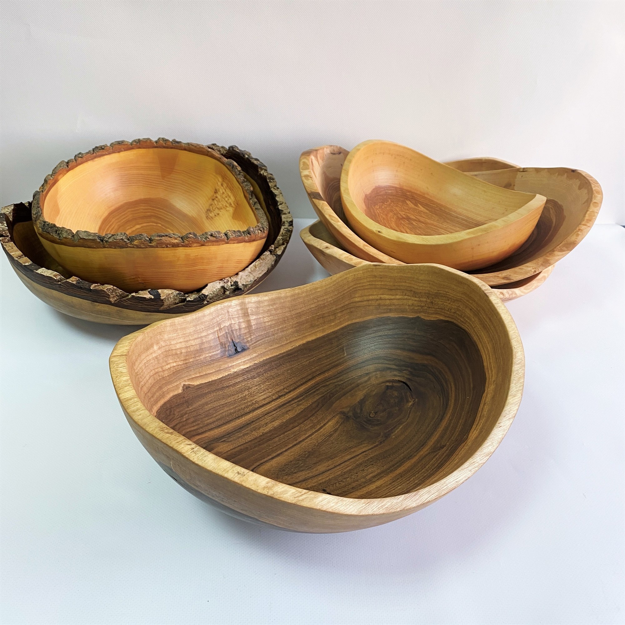 Handmade bowls set of 6, rustic dinnerware