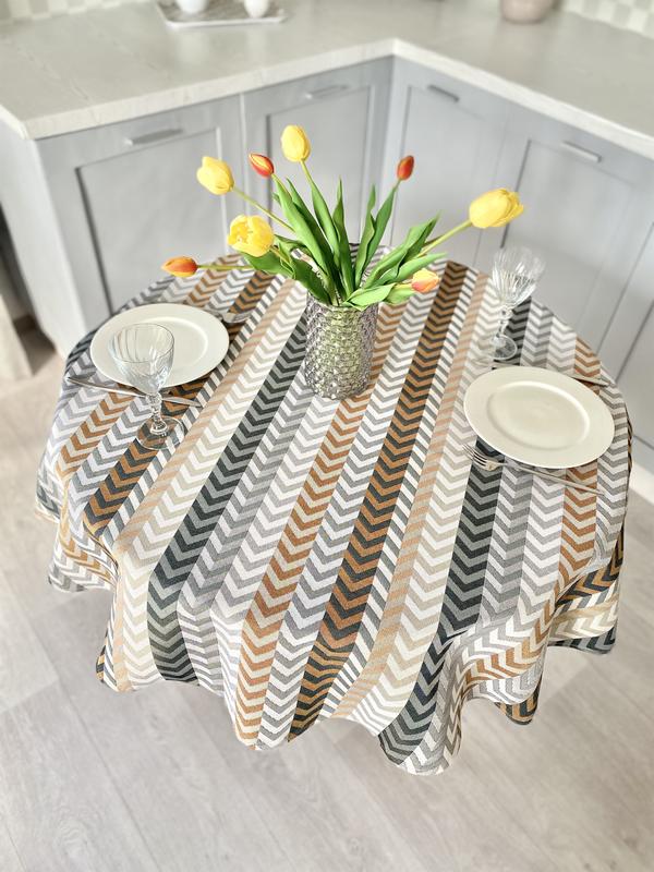 Tapestry tablecloth for round table limaso ø200 cm, round