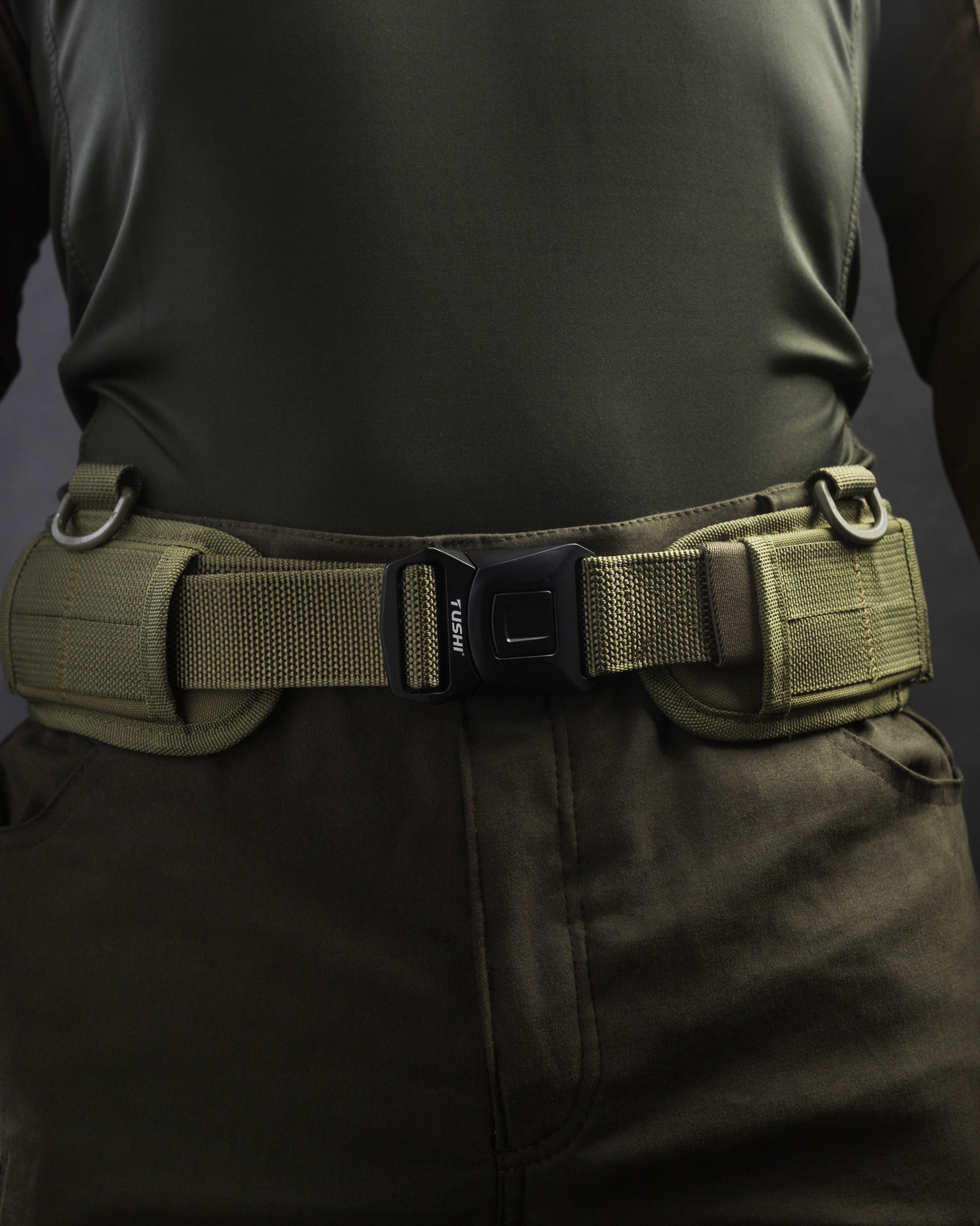 Bezet fight khaki tactical belt - 26006 from Bezet with donate to u24