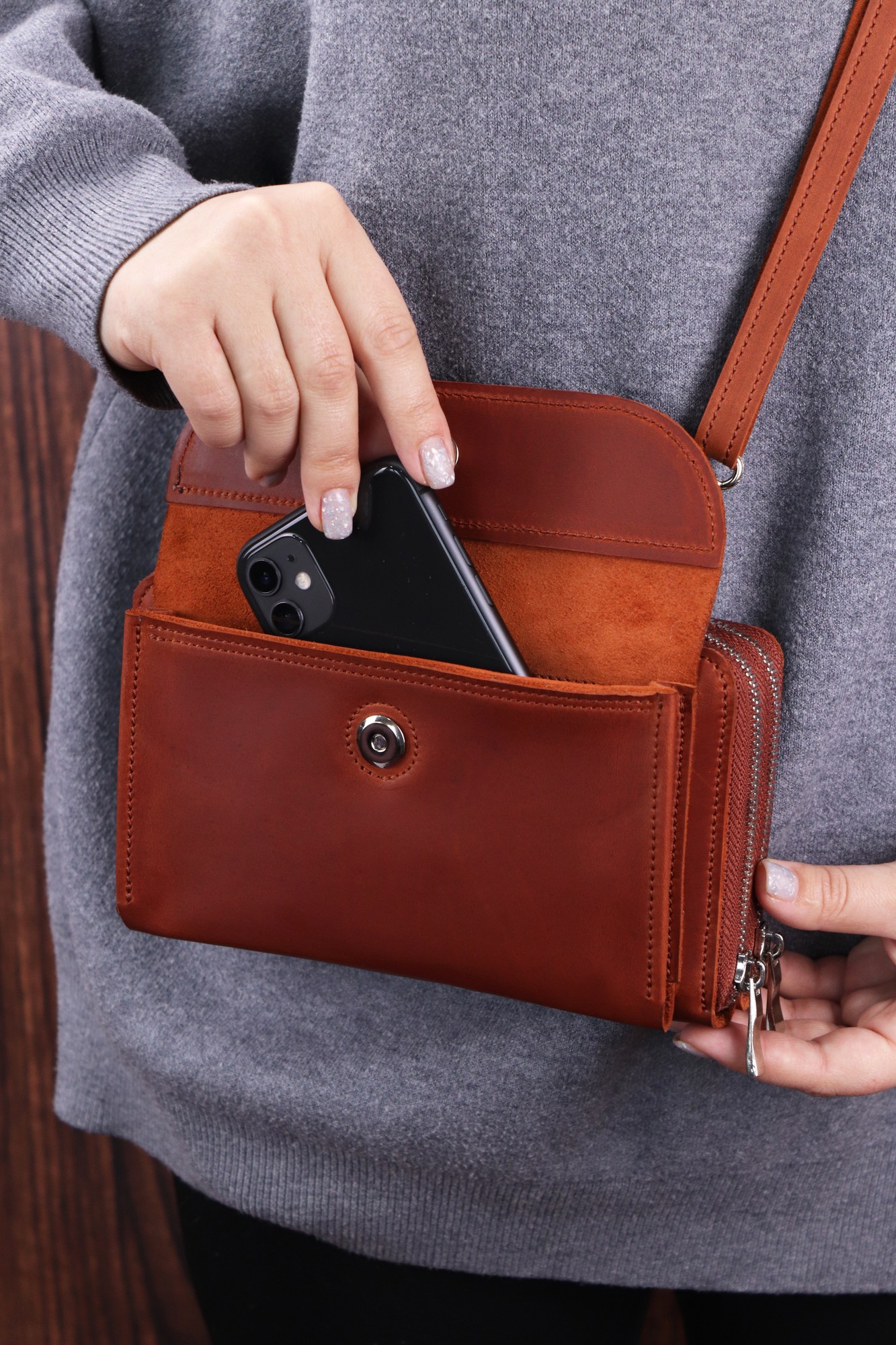 Accessories  Sale Iphone Designer Style Crossbody Wallet Card