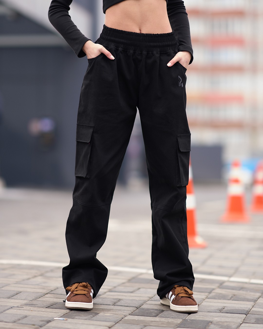 Women's cargo pants ogonpushka street black за 1299 UAH.