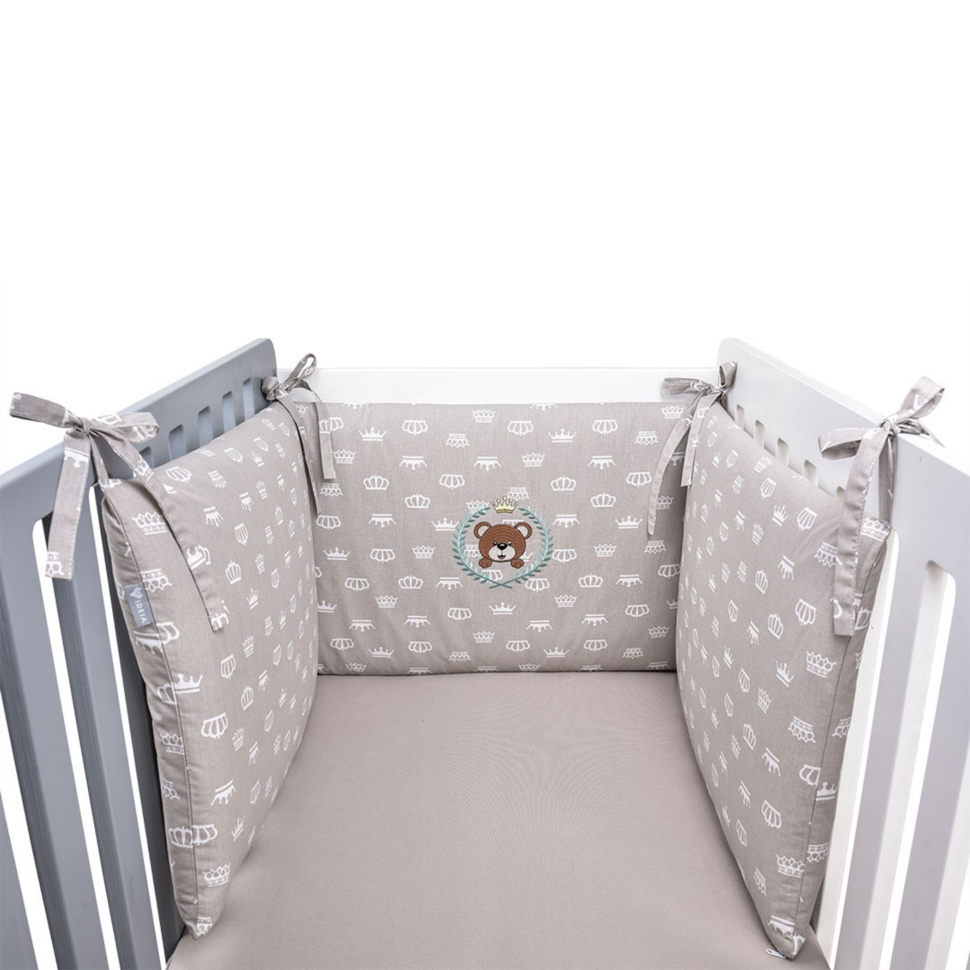 PROTECTIVE BOARD IN THE BED TM PAPAELLA 198X42 CM CROWN BEIGE