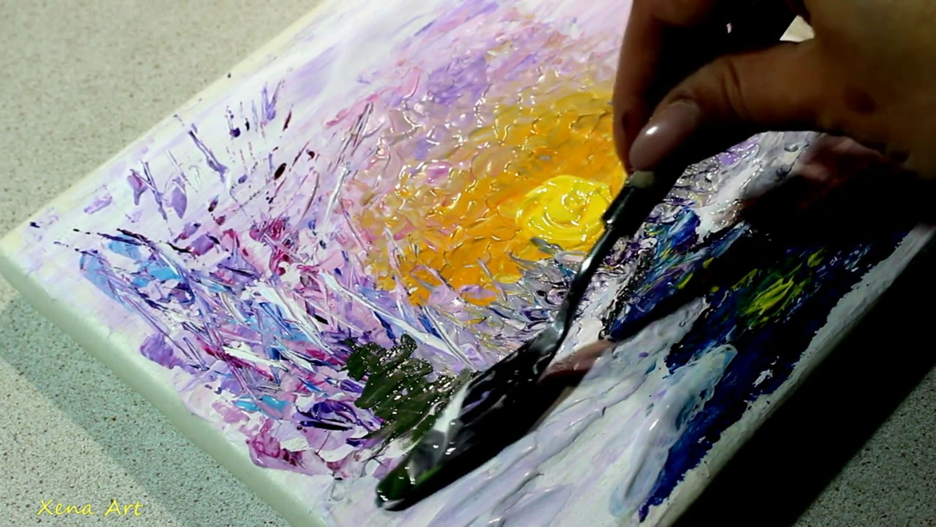 Impasto Technique With Acrylic