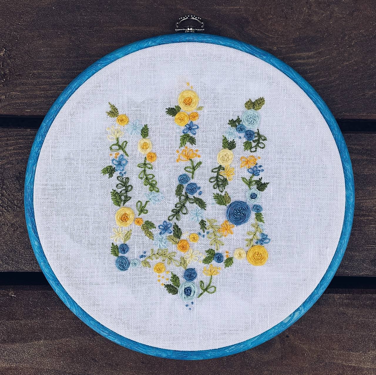Embroidered panel