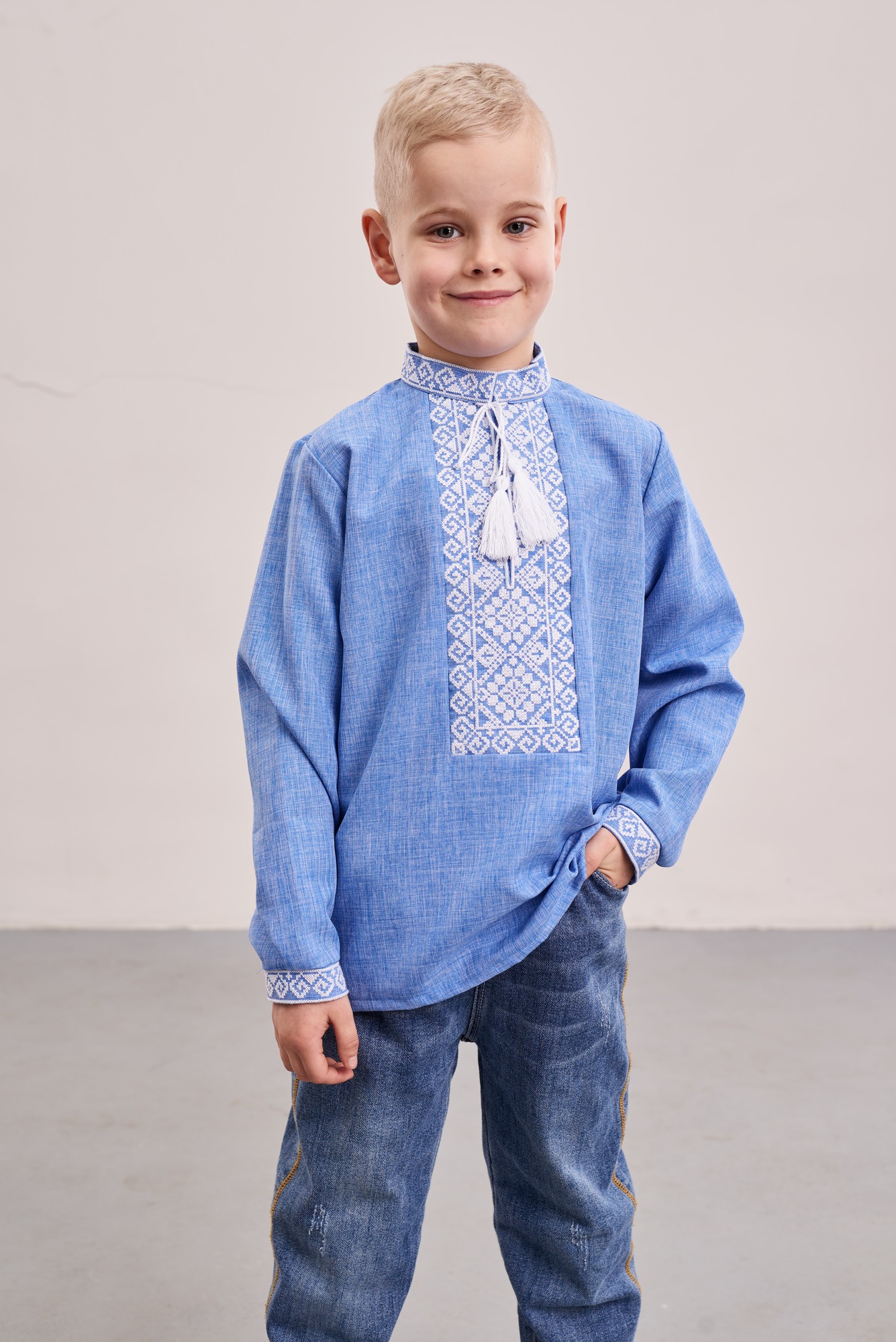 Embroidered shirt for boy "Bohdan"