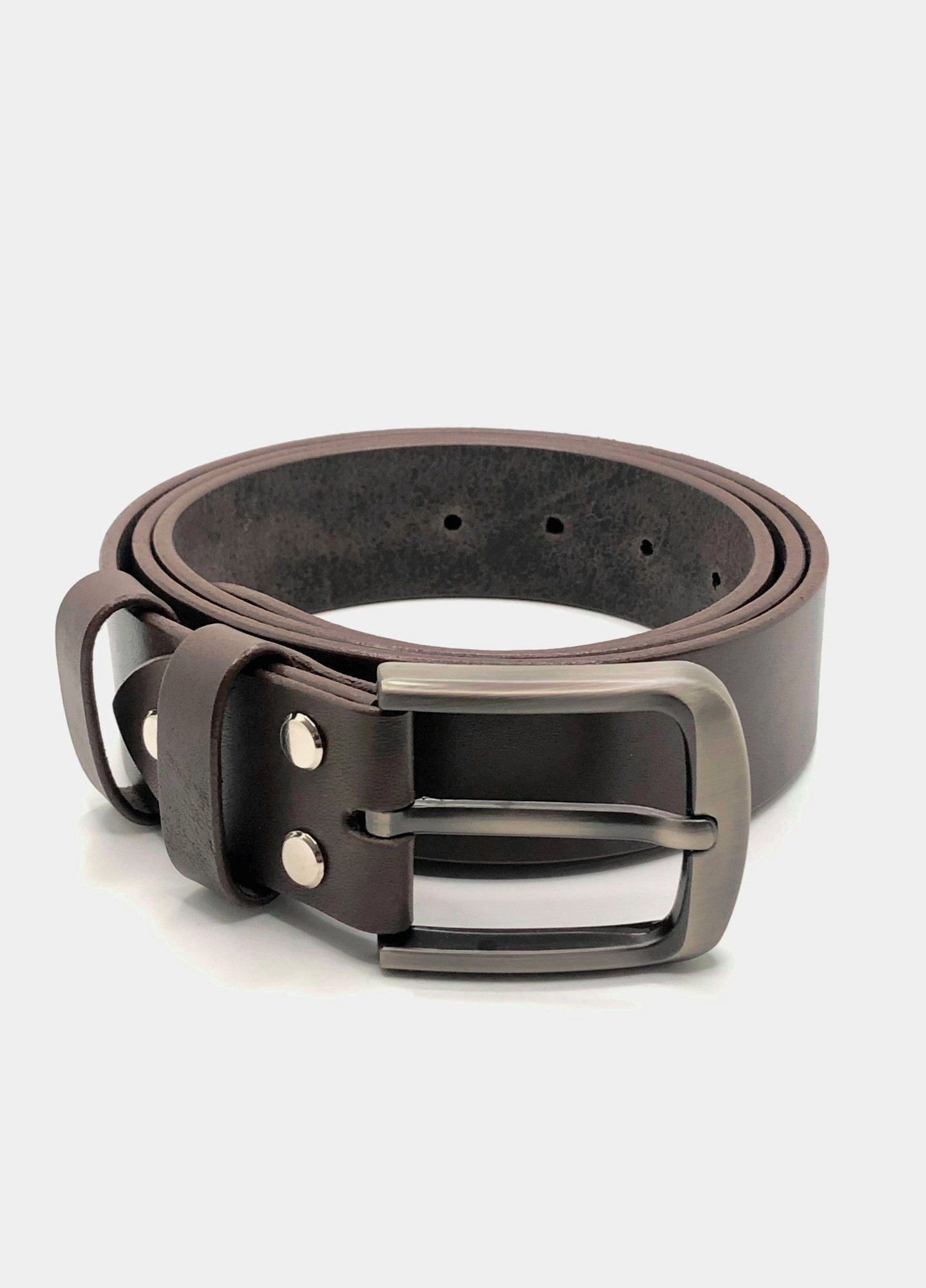 Genuine leather belt "Zamshio"